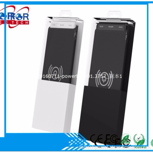 Wireless power bank charger 10000mah with package gifts wireless power charger 10000mah